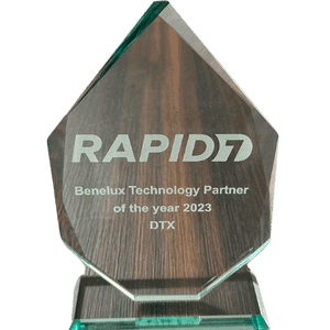 DTX uitgeroepen door Rapid7 als EMEA Vulnerability Management Partner van 2024! RAPID7 Technology Partner Of The Year 2023 - DTX