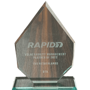 DTX uitgeroepen door Rapid7 als EMEA Vulnerability Management Partner van 2024! RAPID7 - Vulnerability Management Partner 2022 - DTX