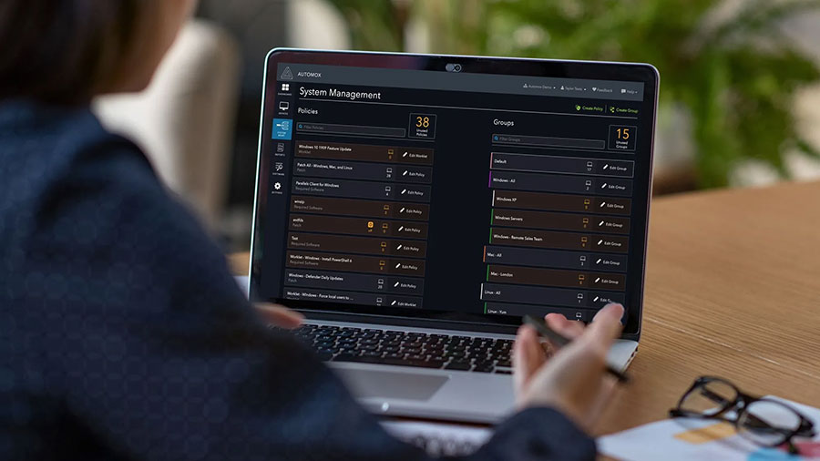 Automox Web dashboard